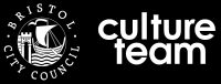 culture team logo white on black